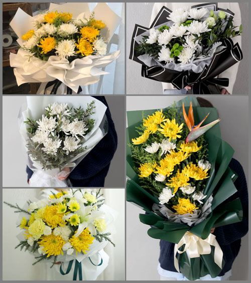 安徽蚌埠市怀远县双桥集镇赵圩村白事花束代送